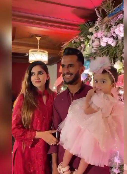 Hassan Ali and Samiya Arzoo’s stupendous snaps from first birthday bash of their daughter