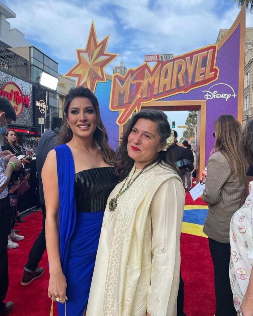Mehwish Hayat’s bold look at Miss Marvel premier invites criticism