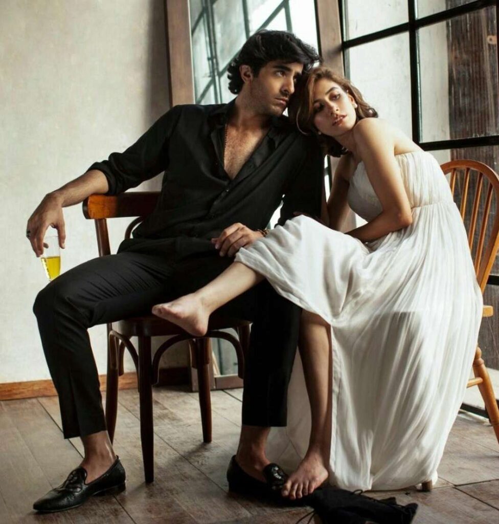 Syra Yousuf and Sheheryar Munawar depicting flawless chemistry in a throwback shoot