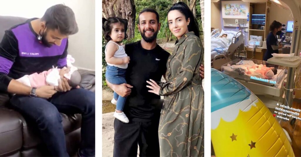 Imad Wasim welcomes baby boy with wife Sania Ashfaq