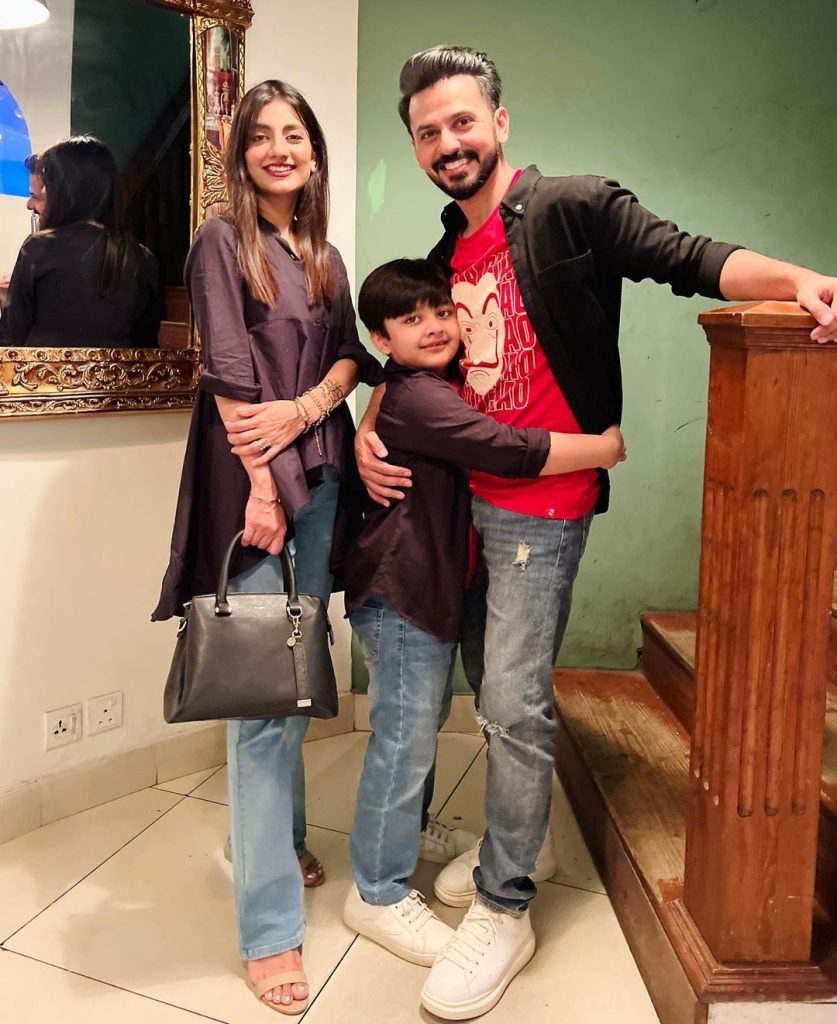 Uroosa Bilal spends quality time with Bilal Qureshi, Sohan & Romaan; Calls them 'heartbeat of my life'