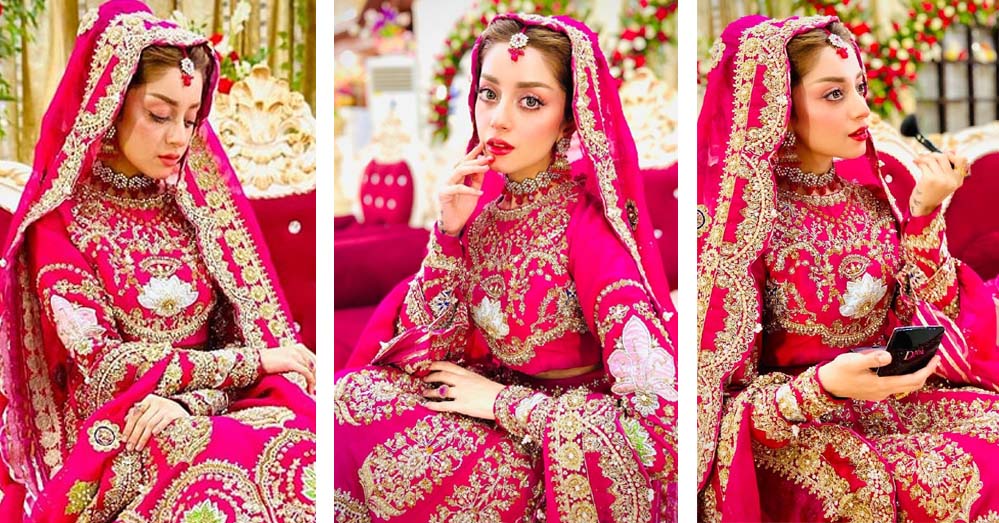 Alizeh Shah looking pretty in sizzling bridal shoot