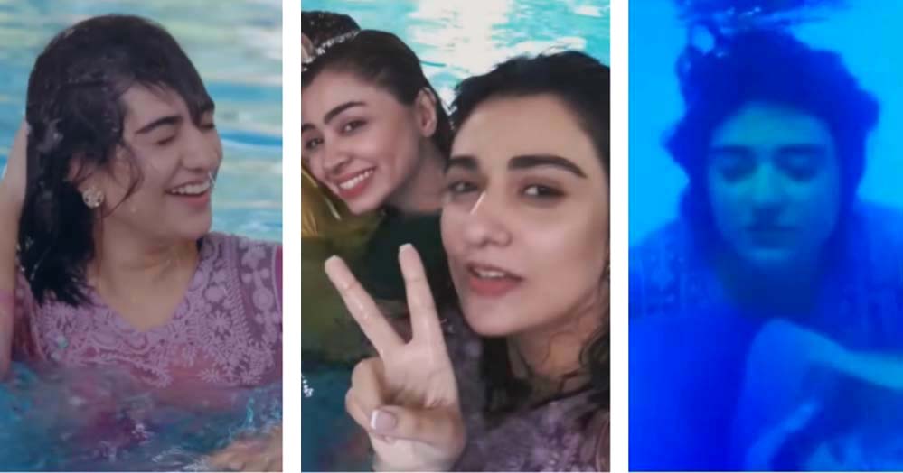 Wabaal drama actress Sarah Khan's swimming pool pic goes viral!