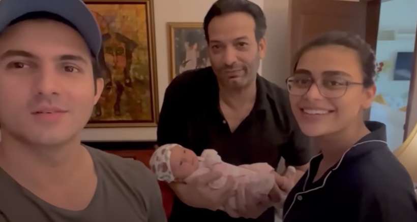 Shehroz Sabzwari and Sadaf Kanwal new born daughter Syeda Zehra Sabzwari met her khalas and Phuppos