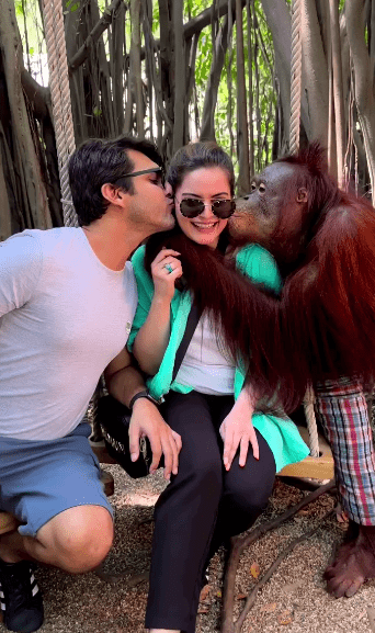 Minal Khan gets epic kiss from two monkeys: insight into Thailand trip