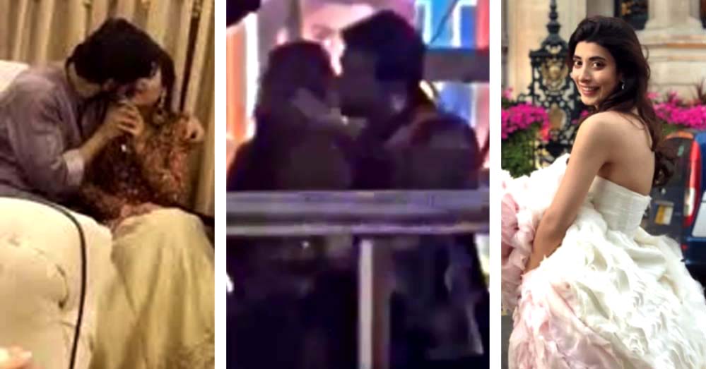 WATCH: Urwa Hocane gets a kiss from Farhan Saeed on her film premiere; Fans captions it 'just love'