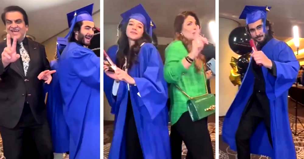 Abdullah Kadwani's son Haroon and daughter Muskaan made their parents proud by graduating from Toronto Film School