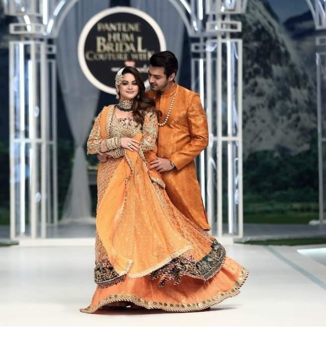 Minal Khan and Ahsan Mohsin Ikram walked together at BCW2022