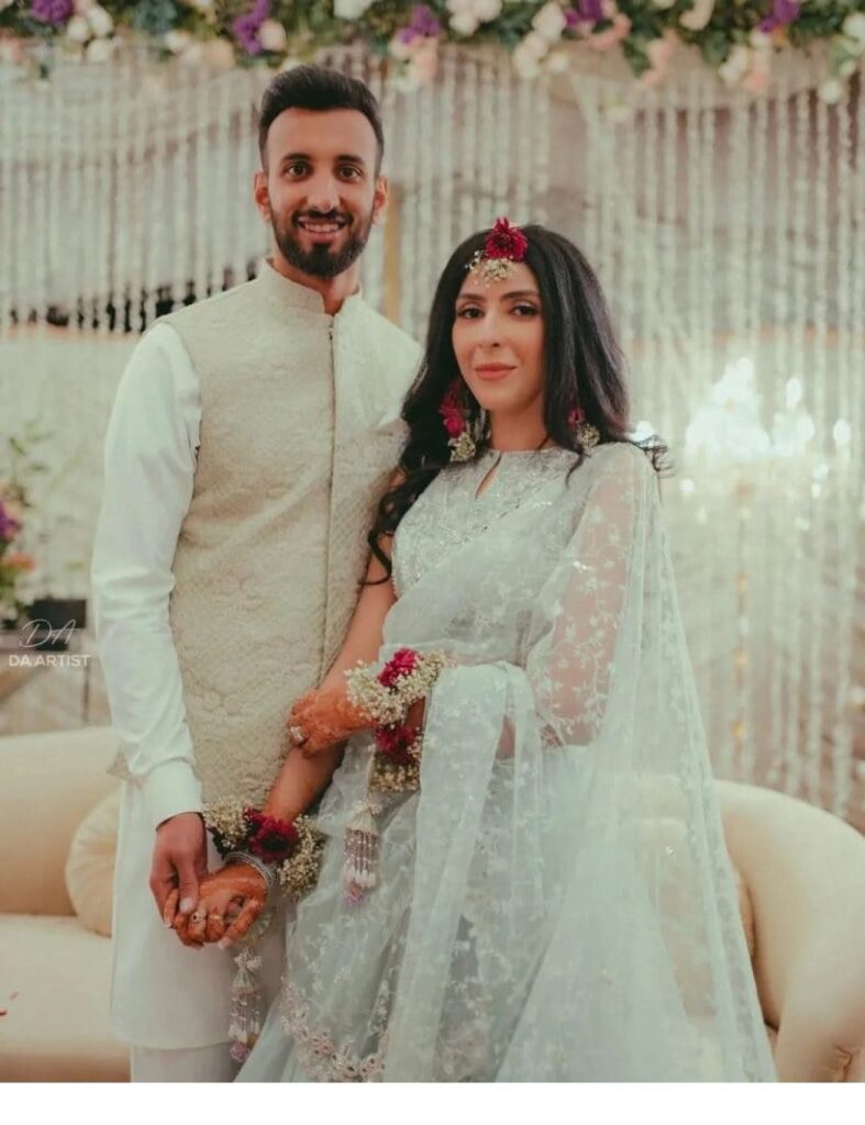 Shan Masood nikah pictures with his wife Nische Khan