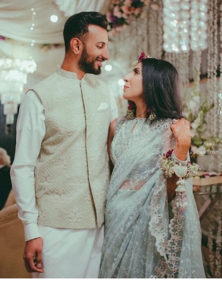 Shan Masood nikah pictures with his wife Nische Khan