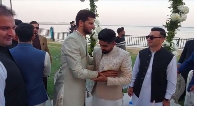 Cricketers spotted at Shahid Afridi daughter's nikkah event