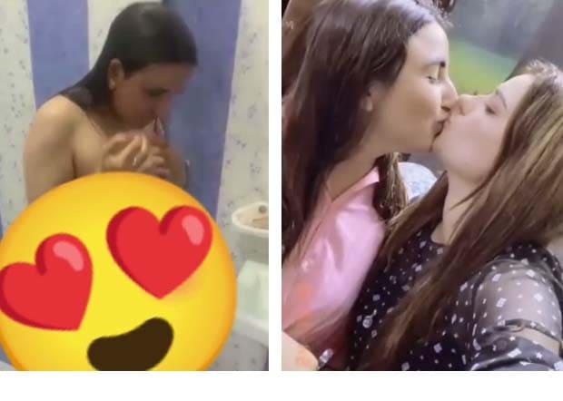 Watch video: Hareem Shah and Sandal Khattak share a moment of love on camera