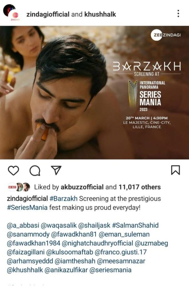 Khushhal Khan's offensive poster for Zee Zindagi draws public criticism
