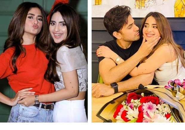 Saboor Aly rings in 28th birthday with hubby Ali Ansari and sis Sajal Aly