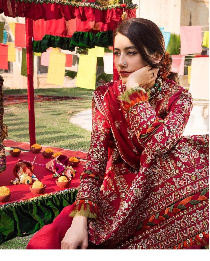 Syra Yousuf shines with timeless elegance in Asim Jofa's latest photoshoot