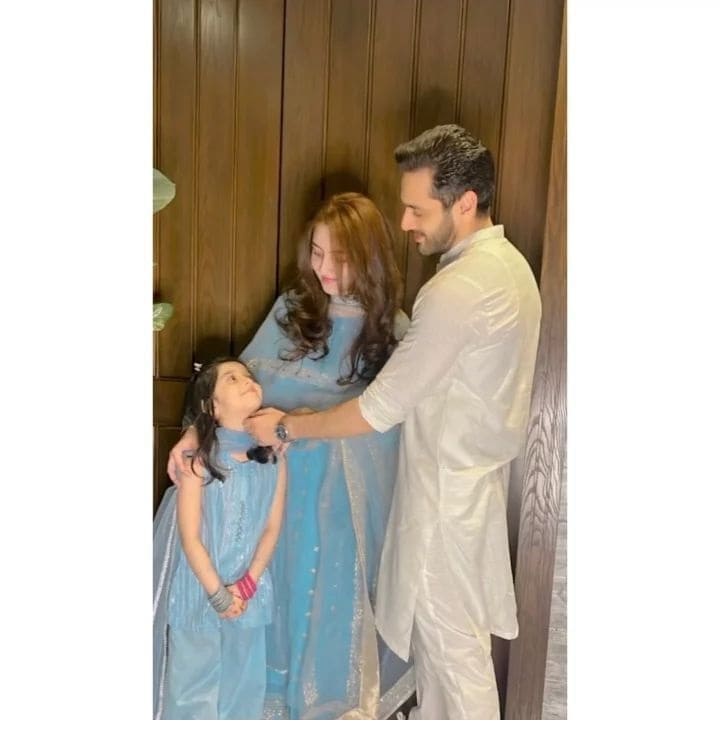 Tere Bin actor Wahaj Ali celebrates Eid with his lovely wife and daughter