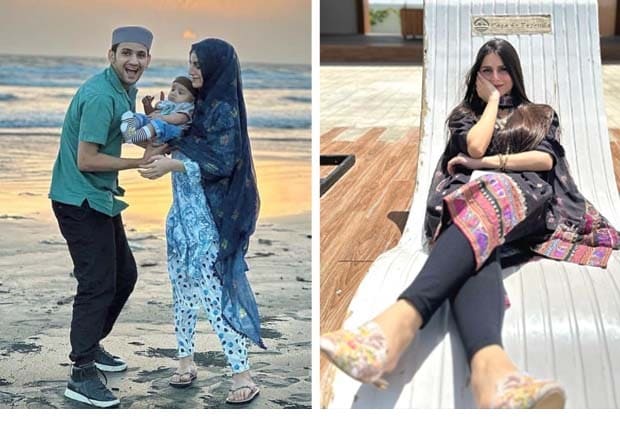 Maaz Safder off to vacation with wife Saba Abbasi and son. See pics