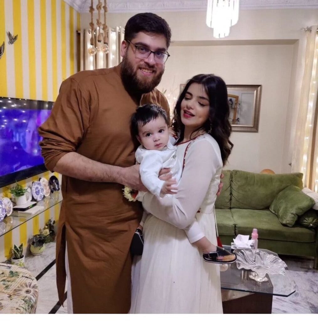 Srha Asghar's Splendid Pictures With Husband And Son